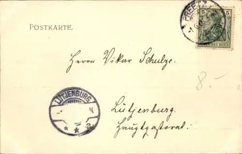 Ak Preetz in Holstein, Gesamtansicht, Windmühle