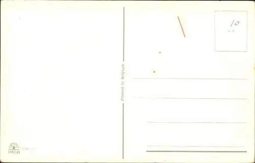 Ak Glückwunsch, Hund, Weidenkorb