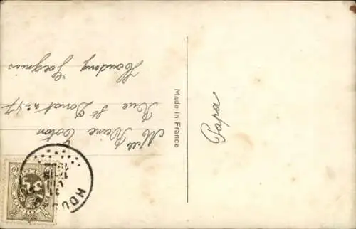 Ak Mädchen-Porträt, Hund, Blumen, Puppe