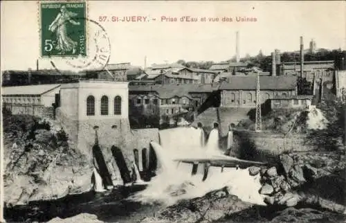 Ak Saint Juéry Tarn, Prise d'Eau, Usines