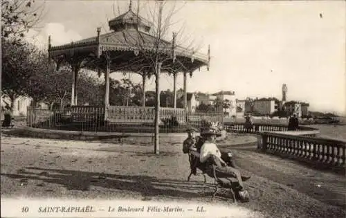 Ak Saint Raphaël Var, Boulevard Felix-Martin