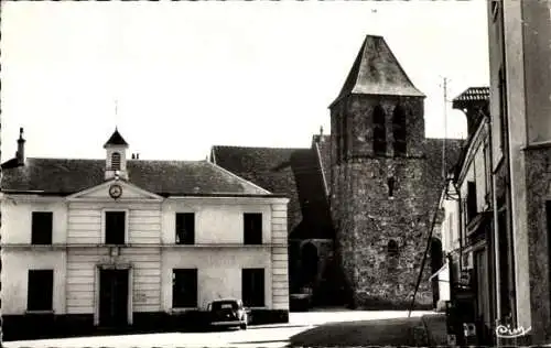 Ak Les Essarts le Roi Yvelines, Mairie, Kirche