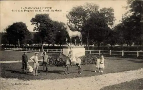 Ak Maisons Laffitte Yvelines, Parc de la Propriete de M. Frank-Jay Gould