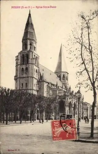 Ak Poissy Yvelines,  Eglise Notre-Dame