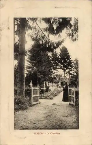 Ak Saint Gervais Perron, Le Cimetière