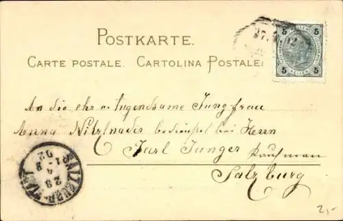 Künstler Ak Junge Frau, Portrait, Krone