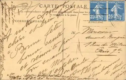 Ak Pferdefuhrwerk auf dem Feld