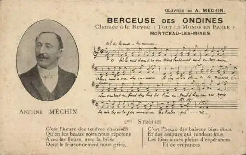 Lied Ak Antoine Mechin, Berceuse des Ondines, Tout le Monde en parle