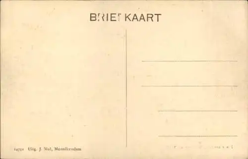Ak Monnikendam Waterland Nordholland Niederlande, Überschwemmung 1916