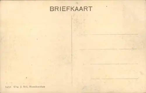 Ak Monnickendam Waterland Nordholland Niederlande,  Hochwasser 1910, Binnendeich