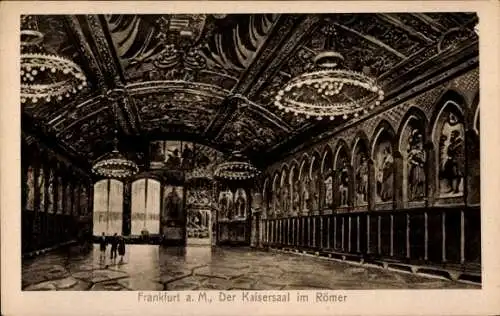 Ak Frankfurt am Main, Kaisersaal im Römer