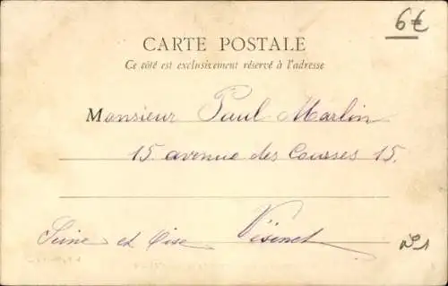 Ak Vincennes Val de Marne, Wald, Restaurant de la Porte Jaune