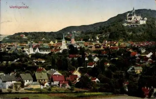 Ak Wernigerode am Harz, Gesamtansicht