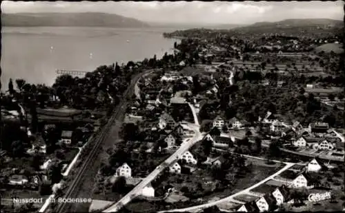 Ak Nußdorf Nussdorf Überlingen am Bodensee, Luftaufnahme