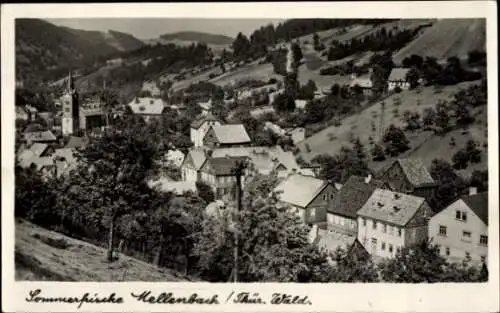 Ak Mellenbach Glasbach im Schwarzatal Thüringen, Teilansicht