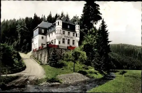 Ak Bernstein am Wald Schwarzenbach an der Saale Oberfranken, Gasthof Pension Fels