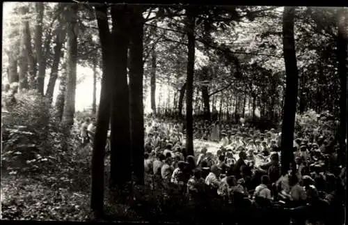 Foto Ak Eubabrunn Markneukirchen im Vogtland, Jubelfeier zur Rheinlandräumung, 1. Juli 1930