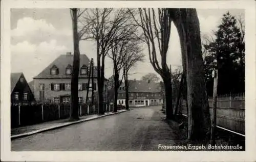 Ak Frauenstein im Erzgebirge, Bahnhofstraße