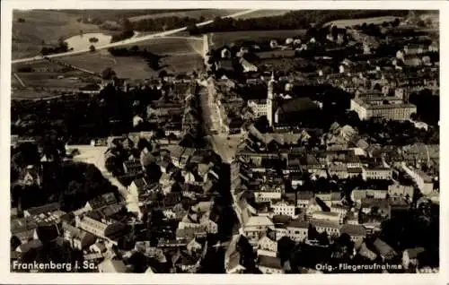 Ak Frankenberg an der Zschopau Sachsen, Fliegeraufnahme