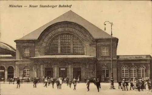 Ak München,  Neuer Starnberger Bahnhof