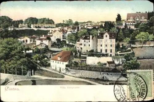 Ak Sintra Cintra Portugal, Ansicht von  Villa Estephania, malerische Landschaft