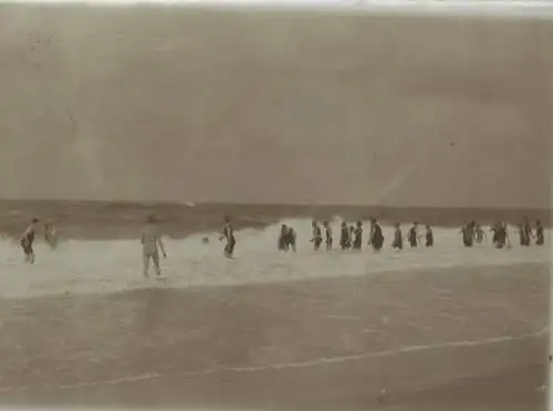 Original Foto Westerland auf Sylt, Gemischtenbad, um 1900