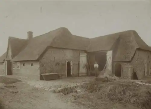 Original Foto Westerland auf Sylt, Bauernhaus, um 1900