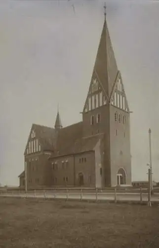 Original Foto Westerland auf Sylt, Evangelische Kirche St. Nikolai, um 1900