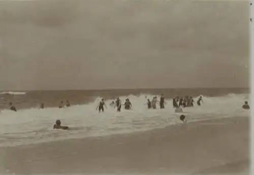 Original Foto Westerland auf Sylt, Gemischtenbad, um 1900