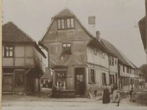 Original Foto Tangermünde in Sachsen-Anhalt, Haus Marktstraße 13, um 1900