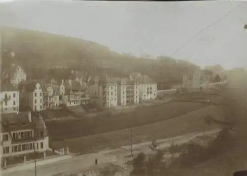Original Foto Saarbrücken im Saarland, Hintertal mit Wohnhäusern, um 1900
