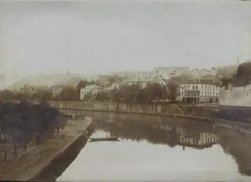 Original Foto Saarbrücken im Saarland, Saarpartie, um 1900