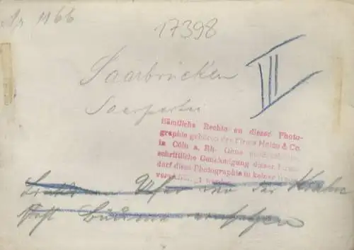 Original Foto Saarbrücken im Saarland, Saarpartie, um 1900