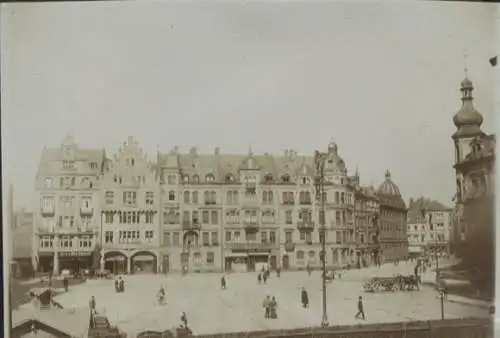 Original Foto Saarbrücken im Saarland, Rathausplatz, um 1900