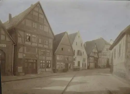 Original Foto Salzuflen in Nordrhein-Westfalen, Häuser Hinter der Wieke, um 1900