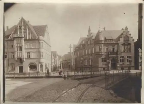 Original Foto Salzuflen in Nordrhein-Westfalen, Straßenpartie, um 1900