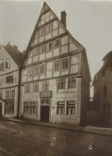 Original Foto Salzuflen in Nordrhein-Westfalen, Fachwerkhaus, um 1900