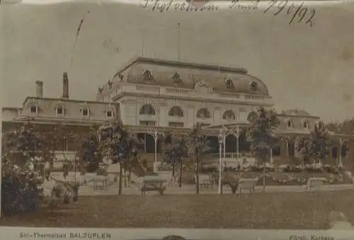 Original Foto Salzuflen in Nordrhein-Westfalen, Sol- u. Thermalbad, Kurhaus, um 1900