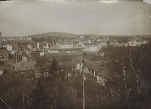 Original Foto Salzuflen in Nordrhein-Westfalen, Kurpark aus der Vogelschau, um 1900