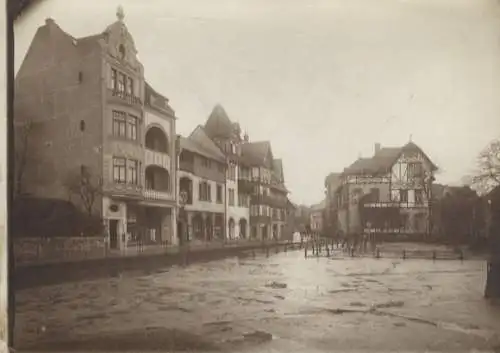 Original Foto Salzuflen in Nordrhein-Westfalen, Straßenpartie An der Steege, um 1900