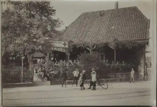 Original Foto Salzuflen in Nordrhein-Westfalen, Rotes Kreuz Kaffeestube, um 1900