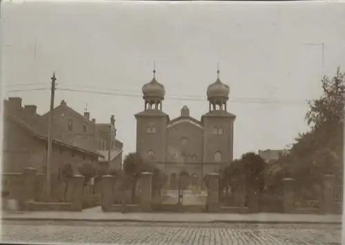 Original Foto Oberschlesien Zabrze (ehem. Hindenburg), Synagoge, um 1900