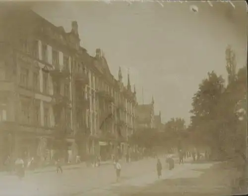 Original Foto Oberschlesien Zabrze (ehem. Hindenburg), Dorotheenstraße, um 1900