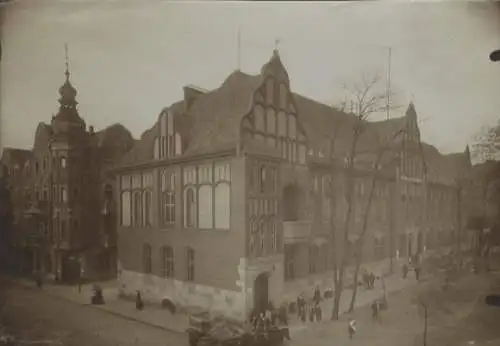 Original Foto Oberschlesien Zabrze (ehem. Hindenburg), Postamt, um 1900