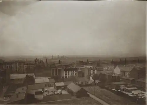 Original Foto Oberschlesien Zabrze (ehem. Hindenburg), Gesamtansicht, um 1900