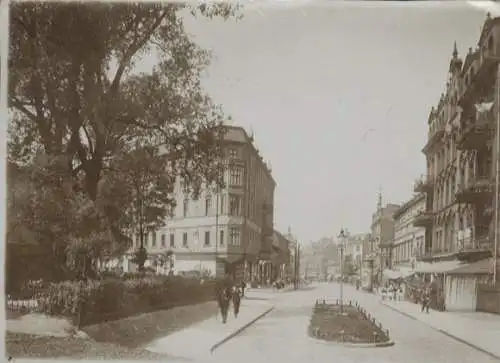 Original Foto Oberschlesien Zabrze (ehem. Hindenburg), Kronprinzenstraße, um 1900