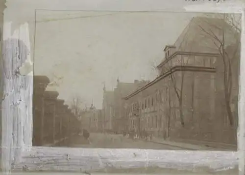 Original Foto Oberschlesien Zabrze (ehem. Hindenburg), Dorotheenstraße, Landratsamt, um 1900