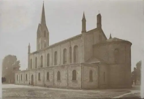 Original Foto Oberschlesien Zabrze (ehem. Hindenburg), Kirche St. Andreas, um 1900