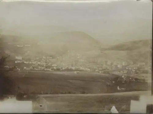 Original Foto Schlesien, Grafschaft Glatz, Neurode (Nowa Ruda), Panoramablick, um 1900