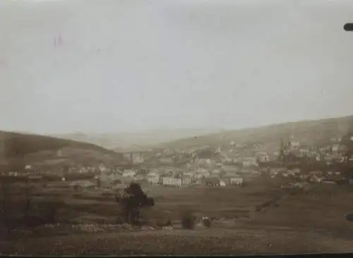 Original Foto Schlesien, Grafschaft Glatz, Neurode (Nowa Ruda), Gesamtpanorama, um 1900